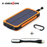 X-DRAGON 15000mAh Portable Solar Power Bank