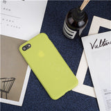Luxury Soft Back Matte Color Cases for iPhone