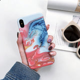 Tzomsze Luxury Marble Phone Case For iPhone