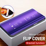 Smart Mirror Flip Phone Case For Samsung