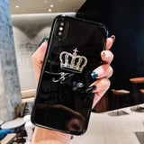 Crown King Queen Moon Stars Feather Case on For Huawei