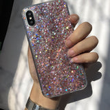 Bling Glitter Crystal Sequins Phone Case for Huawei