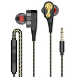 Dual Drive Stereo Wired Earphone In-ear Headset
