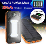 12000mAh Solar Power Bank