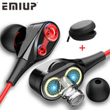 Dual Drive Stereo Wired Earphone In-ear Headset