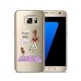 Fashion Black Brown Hair Cover For Samsung