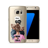 Fashion Black Brown Hair Cover For Samsung
