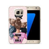 Fashion Black Brown Hair Cover For Samsung