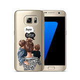 Fashion Black Brown Hair Cover For Samsung