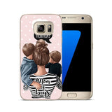 Fashion Black Brown Hair Cover For Samsung