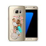 Fashion Black Brown Hair Cover For Samsung