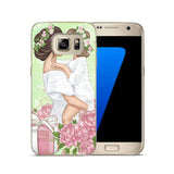 Fashion Black Brown Hair Cover For Samsung