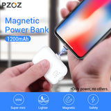 PZOZ Magnetic Power Bank 1200mAh