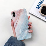 Marble Silicon Soft TPU Back Cover on for Huawei