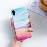 Marble Silicon Soft TPU Back Cover on for Huawei