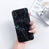 Marble Silicon Soft TPU Back Cover on for Huawei