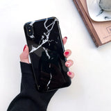 Marble Silicon Soft TPU Back Cover on for Huawei