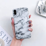Marble Silicon Soft TPU Back Cover on for Huawei