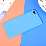 Candy Color Silicone Phone Case on For Huawei