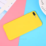 Candy Color Silicone Phone Case on For Huawei